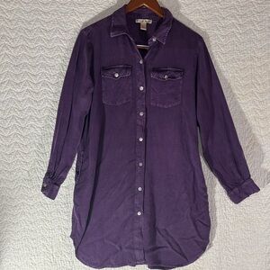 Studio West Purple Long Sleeve Dress